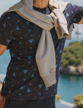 Sinsay - T-shirt - blu scuro
