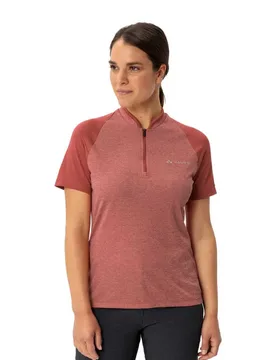 Maglietta A Maniche Corte Tamaro Half Zip Iv Brick - Vaude Bike - FashionsVida