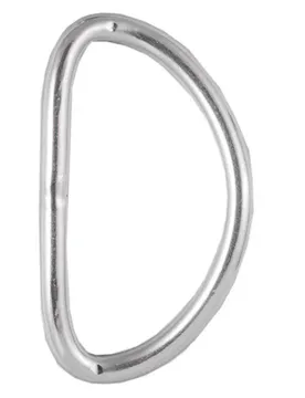Anello A D In Acciaio Inossidabile A Basso Profilo Piegato Acciaio 5 Cm 10 Unità