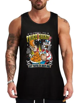Tasty Fried Chicken Tank Top Soft Cotton Tank Top Regular Fit Basic Undershirt - Aliexpress - FashionsVida