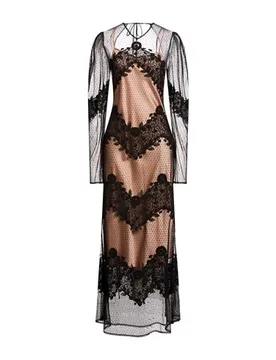 Vestido largo Mujer Negro 42 Mujer - TWINSET - FashionsVida