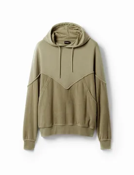 Sweatshirt bicolore GREEN M male - Desigual - FashionsVida