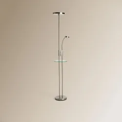 Lámpara de pie con lector LED integrado Galena