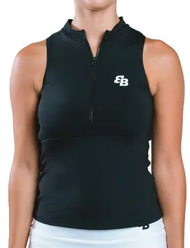 Mónaco Sleeveless T-shirt Black L - Belenberbel - FashionsVida