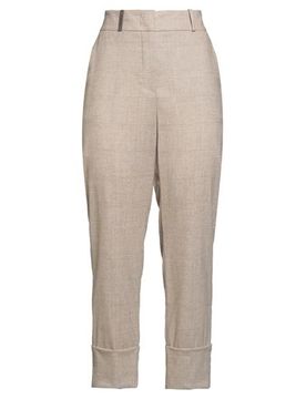 Pantalones Mujer Beige 34,36,38 Mujer