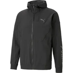 Fit Woven Herren Jacke, schwarz L