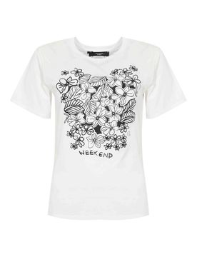 T-Shirt Wkdbora In Jersey Con Grafica