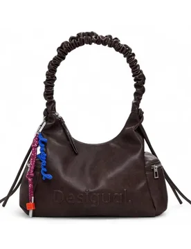 Borsa a mano Half Logo Donna Marrone - 25WAXPAY-6009-U - Desigual - FashionsVida