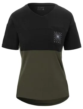 Maglia Da Enduro A Maniche Corte Ride Black / Trail Green