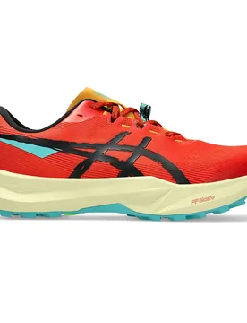 Fuji Lite 6 Trail Running Shoes Red Clay / Black UK 6 Men - Asics - FashionsVida