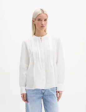 Blusa de lino en forma de a con función de refrigeración natural - MARC O'POLO - FashionsVida