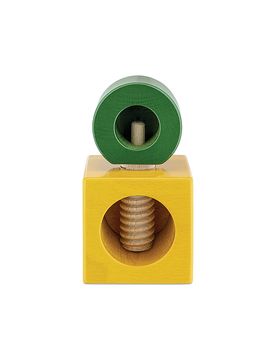 Cascanueces TWERGI de madera de haya Amarillo/Verde amarillo