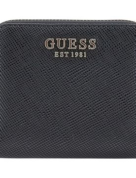 Portafoglio Donna Saffiano Laurel Zip Small Nero