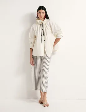 Sfera - Pantalón culotte rayas - Sfera - FashionsVida
