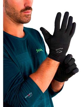 All terrain winter guantes largos ciclismo Negro (L)