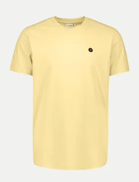 T-Shirt mit Rundhalsausschnitt Gelb XXL - No Excess - FashionsVida