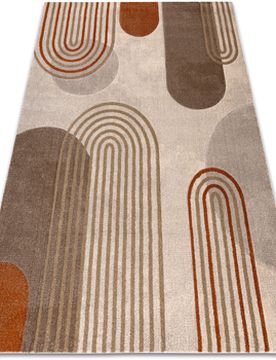 Teppiche Teppich Arcana 2162 Creme / Orange, Geometrisch, 80x150 Cm 80x150 Cm