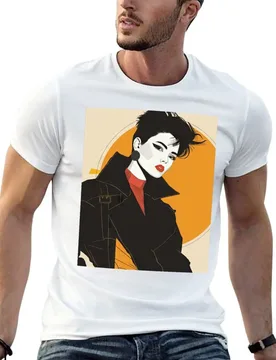 Kate - Ode to Patrick Nagel T-Shirt funny t shirts man cotton t shirt pack man t shirts high quality luxury brand T-shirt - Aliexpress - FashionsVida