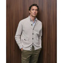 Cardigan de hombre con botones punto cerrojillo