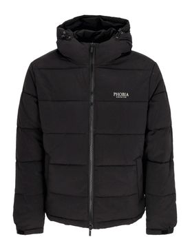 Piumino Uomo Foggy Logo Puffy Jacket Black