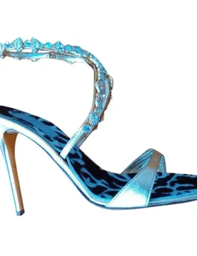 Vicini Embellished Leather Sandals - Vicini - FashionsVida