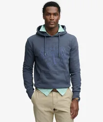 Superdry Herren Lo-fi Dockside Hoodie Navy - Größe: Xxl