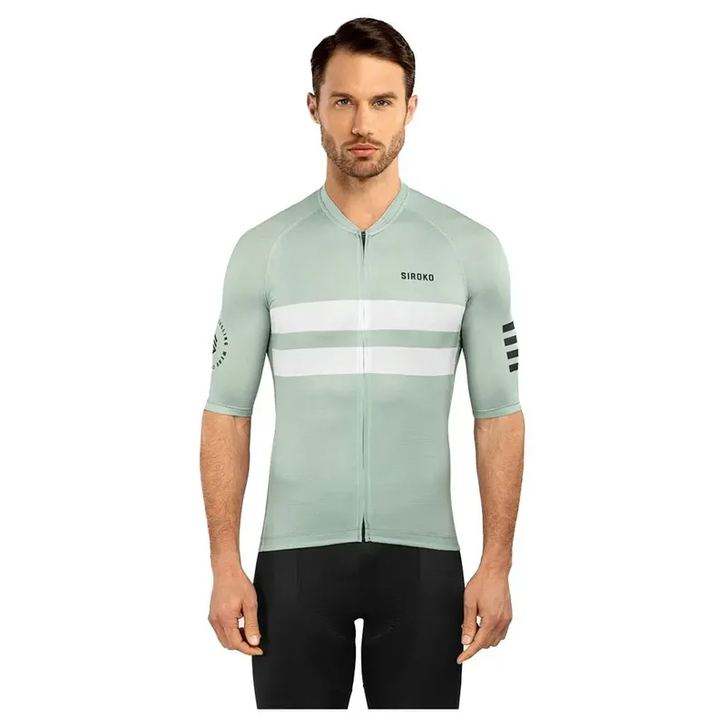 Maglia A Maniche Corte M3 Mustair Ash Green / White