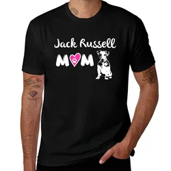 Jack Russell Mom T-Shirt Basic Crew Neck Short Sleeve Top