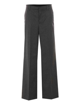 Pantaloni a righe antracite