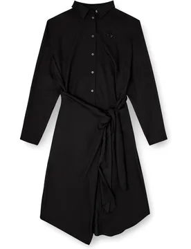 Vestido corto de satén con logo bordado - Diesel - FashionsVida