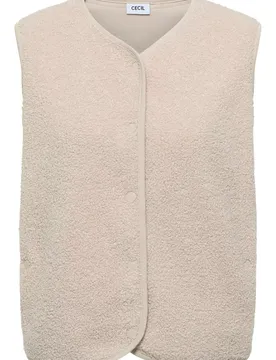 XXL NOS Curly Fake Wool Vest female