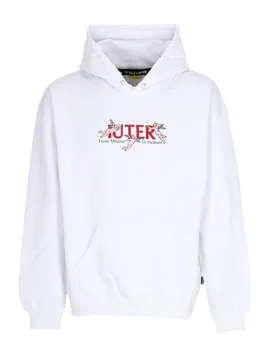 Felpa Cappuccio Uomo Heaven Hoodie White - IUTER - FashionsVida