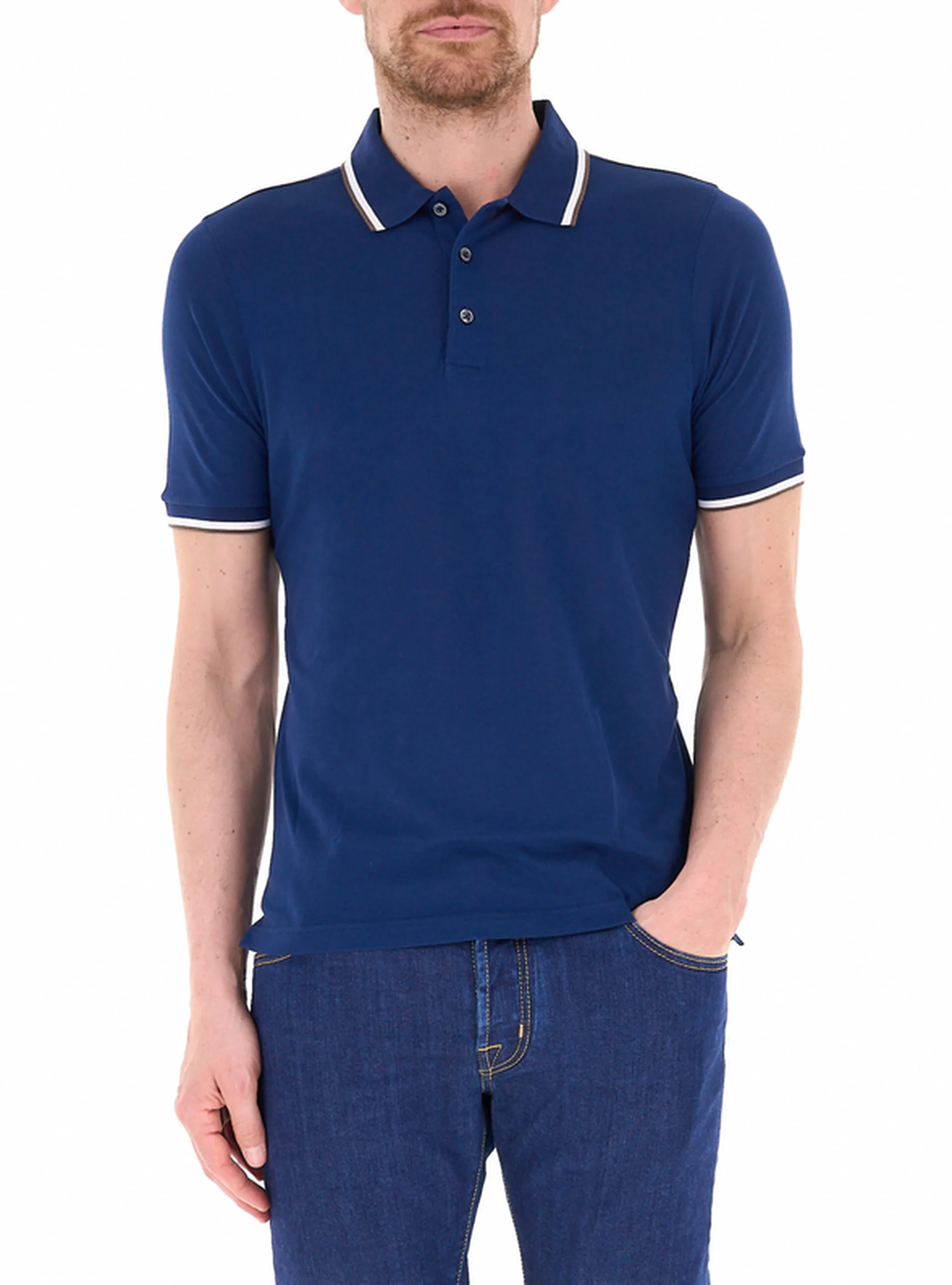 Polo maniche corte BLU 48 - Gran Sasso - FashionsVida