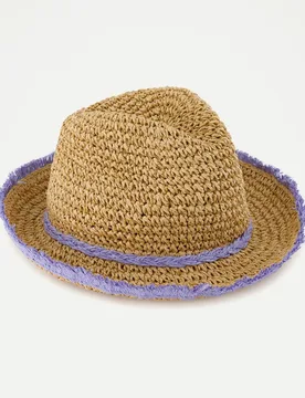 Jo & Mr. Joe - Sombrero borsalino con detalle color - Jo & Mr. Joe - FashionsVida