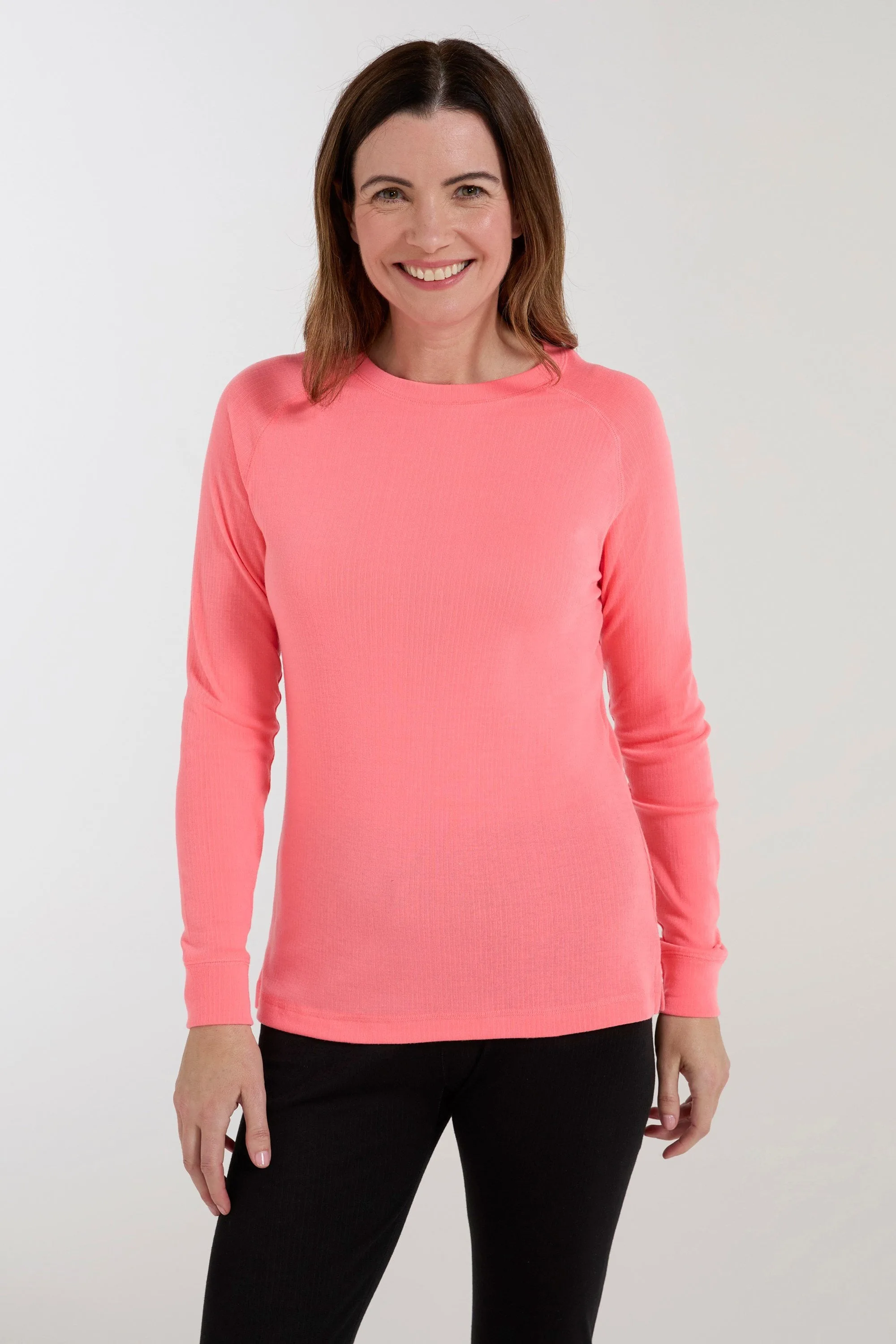 Thermal Womens Base Layer Top - Pink - Pink - Size: 6 - Mountain Warehouse - FashionsVida
