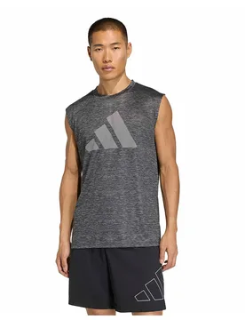T-shirt Sans Manches Workout Essentials Brandlove Grey Six Mel / Grey Four M - Adidas - FashionsVida