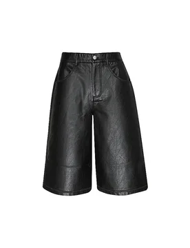Pantalón efecto piel 3/4 TSSILJE negro 42 - TopShop - FashionsVida