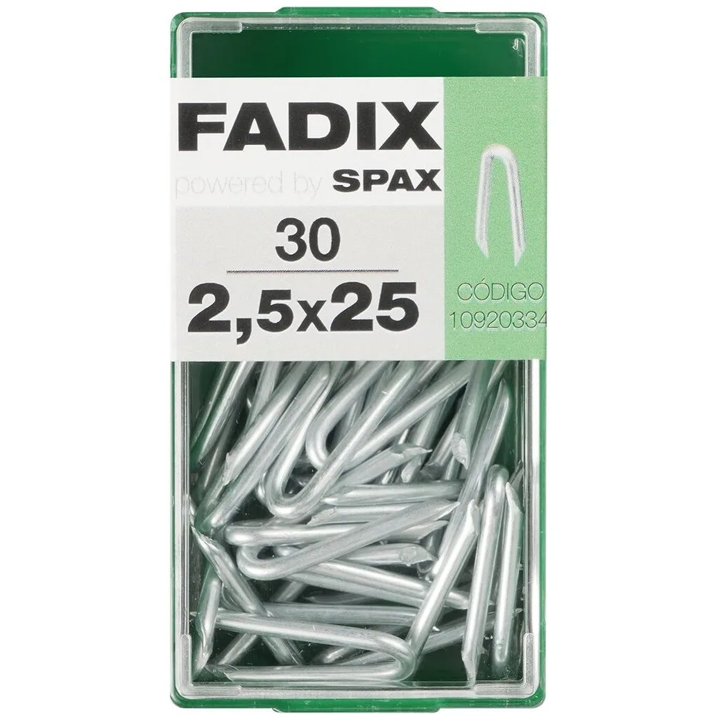 Grampillones Cincados 2,5 x 25 mm - Caja 30 Uds - FADIX - FashionsVida