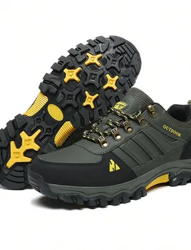 Nuevas botas de caña baja para hombres, zapatos cómodos para senderismo al aire libre, caza, caminata y uso diario en el trabajo y actividades depor - Shein - FashionsVida