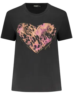 Damen Kurzarm-T-Shirt Schwarz 26SWTK53_NE2001