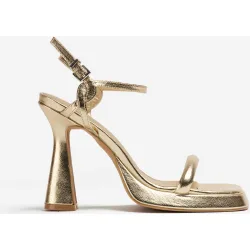 Sandalias con tiras de mujer con cierre de hebilla
