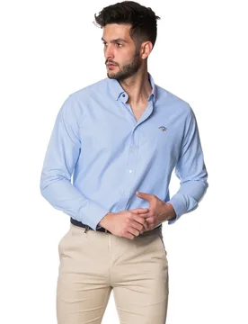 Camisa de hombre classic lisa en - Spagnolo - FashionsVida