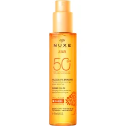 Aceite Bronceador para Rostro y Cuerpo Alta Protección SPF50 Sun