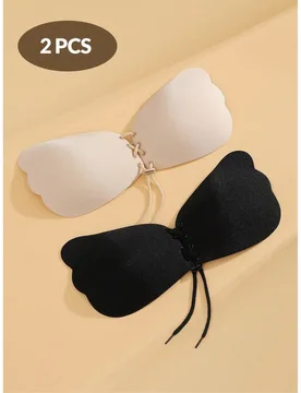 Paquetes de Sujetador Invisible sin Alambres Plegable Autoadhesivo, Reutilizable sin Tirantes y sin Espalda, Pegatinas para Pechos Talla Grande para V - Shein - FashionsVida