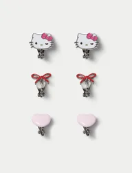 Hello Kitty™ Clip On Earring Set Pink Mix Female