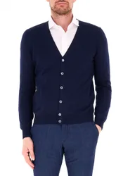 Cardigan lana vergine BLU NOTTE 58