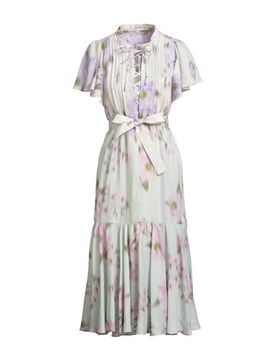 Midi-Kleid Damen Säuregrün 1,3,4 Damen