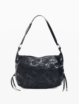 Bolso Mediano, Mujer, Poliuretano, Negro, U