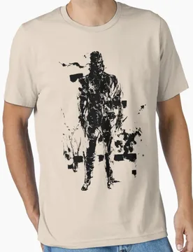 Big Boss MGS3 Kojima video game Metal Gear Solid t shirt for men 100% cotton large size Adult tops S-6XL - Aliexpress - FashionsVida