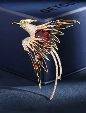 Light Luxury High-end Chinese Style Phoenix Brooch for Women Elegant Temperament Coat Brooch Accessory 22 Autumn Winter New Clot - Aliexpress - FashionsVida